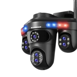 Sikkerhedsmonitorer & Videokameraer^IP Kamera, 10X Optisk Zoom, To-Vejs Lyd,EU Stik, 35MP Sort Ingen Kort