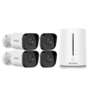 Clearance IP-kamera, 5MP opløsning, Wi-Fi-forbindelse,Med 4stk Cam Sikkerhedsmonitorer & Videokameraer