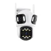 Sikkerhedsmonitorer & Videokameraer^IP-kamera, tre linser, WiFi-forbindelse,1PCS Ingen Kort