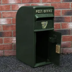 New Irsk Postkasse - Grøn | Postkasse med Lås Bryllupspynt Dekorationer til Barnedåb Dekorationer til Haven Dekorationer til Haven Begivenheder Britisk Postkasser & Brevindkast