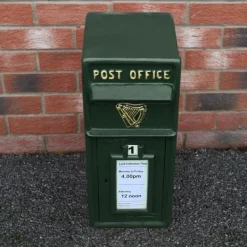 New Irsk Postkasse - Grøn | Postkasse med Lås Bryllupspynt Dekorationer til Barnedåb Dekorationer til Haven Dekorationer til Haven Begivenheder Britisk Postkasser & Brevindkast