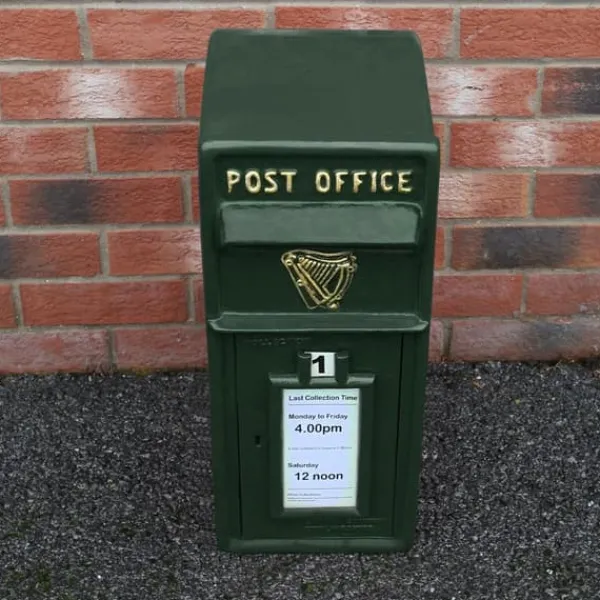 New Irsk Postkasse - Grøn | Postkasse med Lås Bryllupspynt Dekorationer til Barnedåb Dekorationer til Haven Dekorationer til Haven Begivenheder Britisk Postkasser & Brevindkast