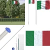 Best Italien flag og flagstang 6,23 m aluminium - Italien Flag - Italien-flag - Home & Living Flag & Vindposer
