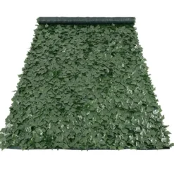 Havedekorationer^Ivy privatlivshegn, 1,5 x 4 m kunstig grøn væg, mesh-bagside, robust samling. Ideel til have, gård og balkondekoration.