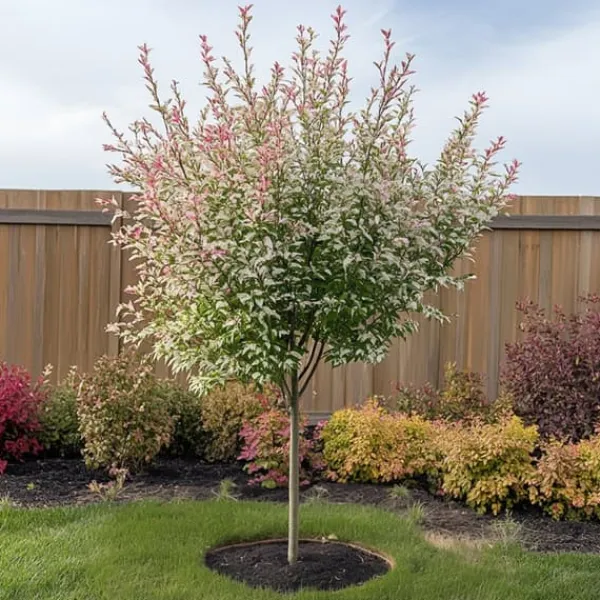 Træ^Japansk pil - Sæt med 2 - Salix integra 'Flamingo' - Højde 60-80cm - ⌀17cm