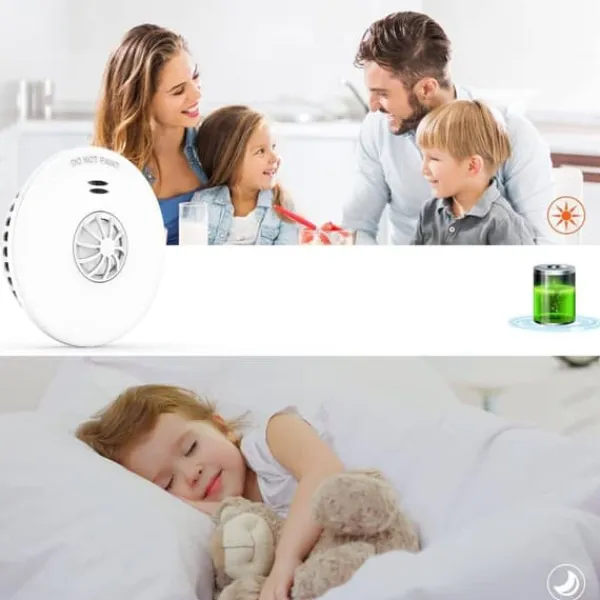 Røg- & Kulmonoxiddetektorer^Jemay GS592 Røgsensor 2 stk.