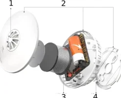 Røg- & Kulmonoxiddetektorer^Jemay GS592 Røgsensor 2 stk.