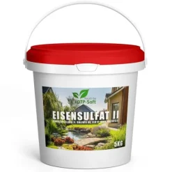 Discount Jern(II)sulfatheptahydrat, plænegødning mod mos, plænegødning mod snegle, 5 kg Gødningsmidler