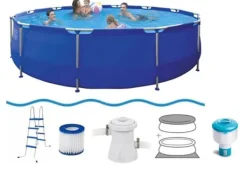 Clearance Jilong 450 x 90 cm pool med pumpe - komplet sæt Pooler