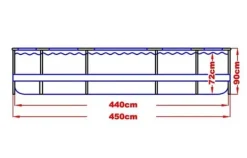 Clearance Jilong 450 x 90 cm pool med pumpe - komplet sæt Pooler