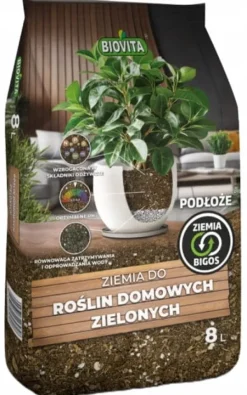 New Jord til grønne stueplanter Bigos 8L let, permeabelt substrat Jord & Sand