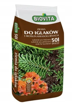 Outlet Jord til nåletræer og acidofile planter Biovita 50l Jord & Sand