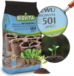 Jord til såning med kokosfibre 50L Naturligt substrat til quiltning Jord & Sand