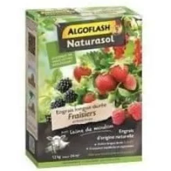 Gødningsmidler^Jordgubbsgödselmedel och bär - Algoflash Naturasol - långvarig - 1,2 kg