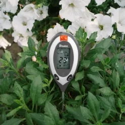 Outlet Jordmåler med 4 funktioner: pH, fugtighed, sollys, temperatur, LCD-display Jord & Sand