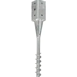 Clearance Jordpløkker 6 stk. galvaniseret stål - Holdbare og praktiske | Farve: Sølv | Størrelse: 7x7x56 cm Haveværktøj