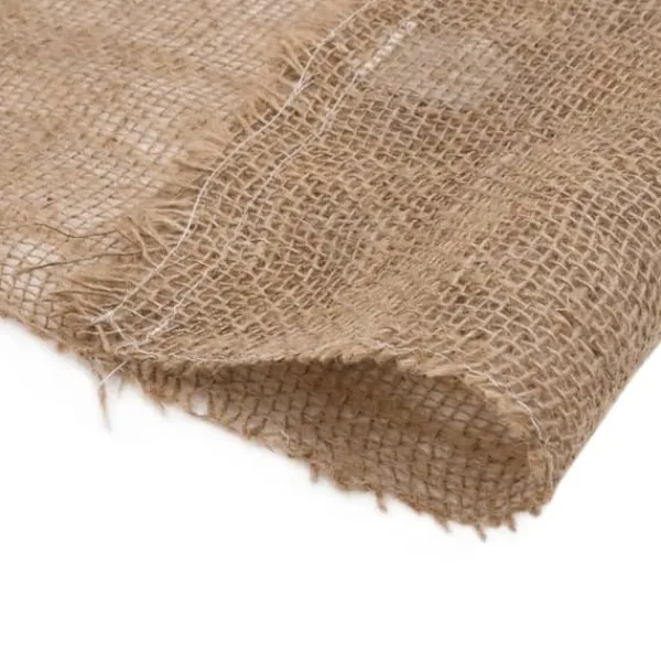 Hot Juterulle 1x50 m - Økologisk jute til dekoration & håndværk | Størrelse: 1x50 m | Vægt: 200 gsm Haveduge
