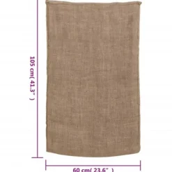 Jutesække 30 stk. - Multifunktionelle opbevarings- og transportløsninger | Størrelse: 60x105 cm | Materiale: 100% jute Havekurve