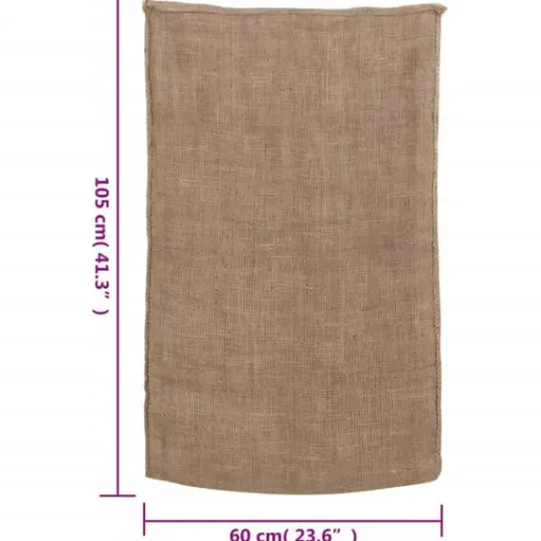 Jutesække 30 stk. - Multifunktionelle opbevarings- og transportløsninger | Størrelse: 60x105 cm | Materiale: 100% jute Havekurve