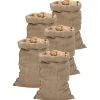 Sale Jutesække 5 stk. 60x105 cm 100% jute | Økologisk og multifunktionel | Størrelse: 60x105 cm Havekurve