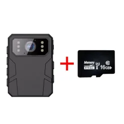 Sikkerhedsmonitorer & Videokameraer^4K HD Body Worn Kamera med Klips & 16G Hukommelseskort