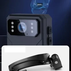 Sikkerhedsmonitorer & Videokameraer^4K HD Body Worn Kamera med Klips & 16G Hukommelseskort