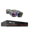 Sikkerhedsmonitorer & Videokameraer^4K Sikkerhedskamera System, To-Vejs Lyd, Farve Natvision,8CH NVR 2PCS Kamera, 1T