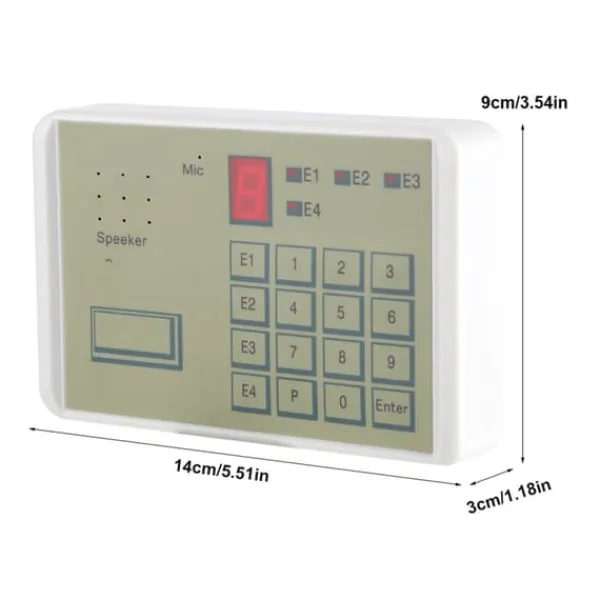 Outlet Kablet Telefon Stemme Automatisk Opkald Indbrudsalarm Husalarmsystem Hjemmealarmsystemer
