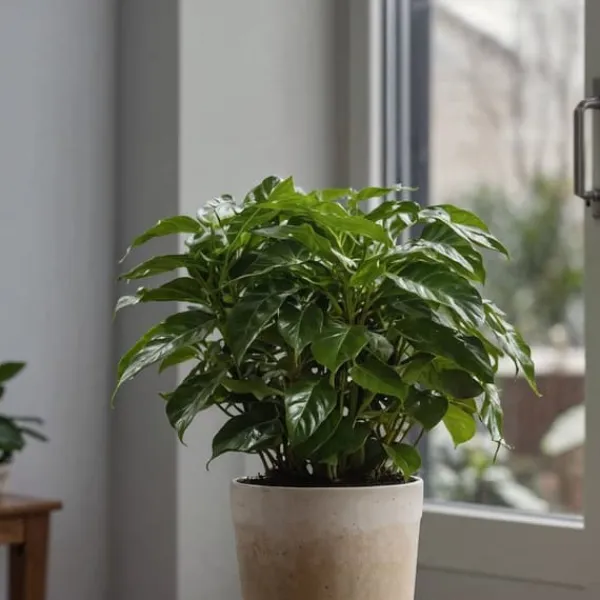 Best Kaffetræ - Sæt med 4 - Coffea arabica - Højde 25-40cm - ⌀12cm Krukkeplanter Indendørs