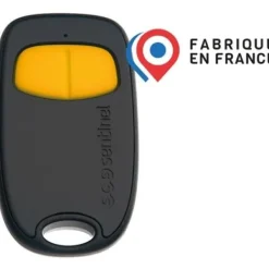 Discount 2-kanals fjernbetjening - SCS SENTINEL - SimplyControl - Gul, rækkevidde 40m, frekvens 433,92 MHz, CR2032 lithiumbatteri inkluderet Skure, Garager & Carports