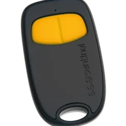 Discount 2-kanals fjernbetjening - SCS SENTINEL - SimplyControl - Gul, rækkevidde 40m, frekvens 433,92 MHz, CR2032 lithiumbatteri inkluderet Skure, Garager & Carports