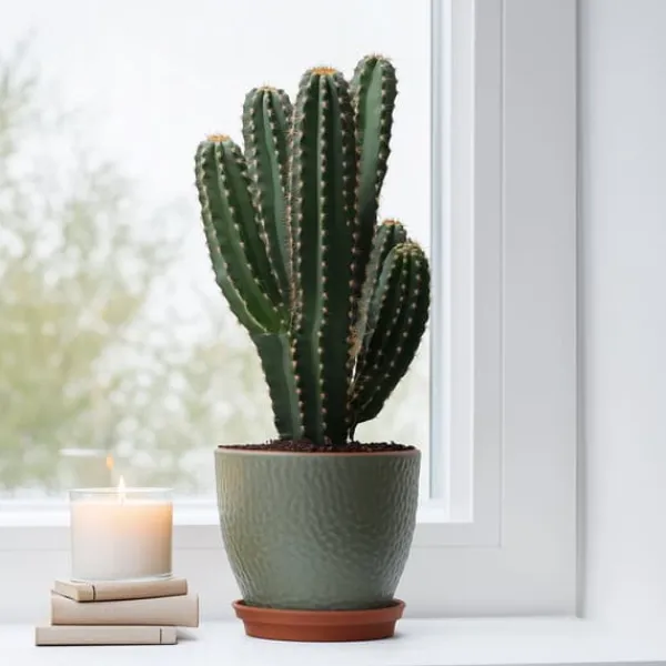 Krukkeplanter Indendørs^Kandelabertræ - Euphorbia ingens - Højde 85-95cm - ⌀24cm