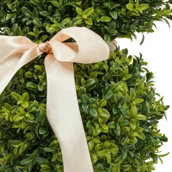 Havedekorationer^Kaninformet Topiary i Potte - Kunstig Buksbom - Udendørs Dekoration - Harpiks - Til Jubilæum/Udstilling - Grøn