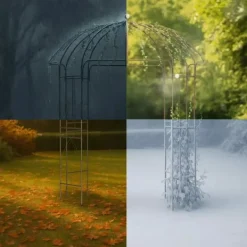Clearance Keira Rose Arch - Bronze Metal Climbing Aid for Gardens, 200x200x270 cm Krukker & Plantebeholdere