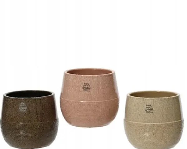 Krukker & Plantebeholdere^Keramikbetræk moderne mønster 14x16 cm rundt