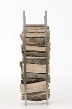 Tilbehør Til Brændeovne & Pejse^Keri Handcrafted Stainless Steel Firewood Rack Indoor, 25x60x100 cm