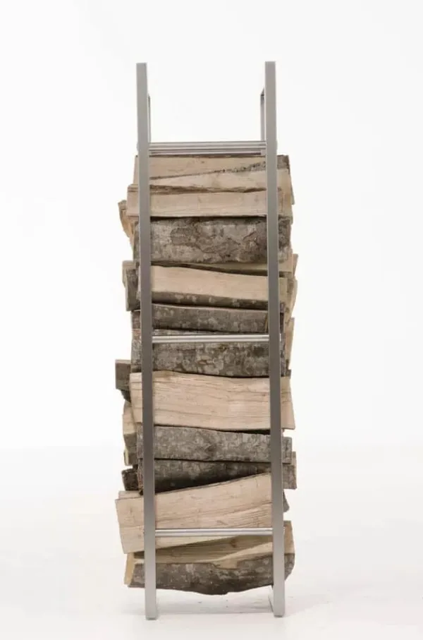 Tilbehør Til Brændeovne & Pejse^Keri Handcrafted Stainless Steel Firewood Rack Indoor, 25x60x100 cm