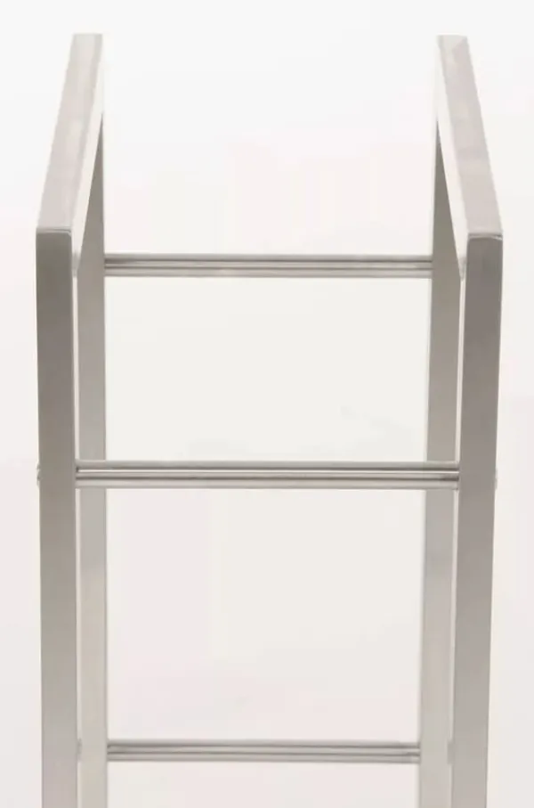 Tilbehør Til Brændeovne & Pejse^Keri Handcrafted Stainless Steel Firewood Rack Indoor, 25x60x100 cm
