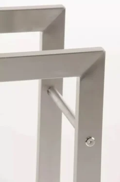 Tilbehør Til Brændeovne & Pejse^Keri Handcrafted Stainless Steel Firewood Rack Indoor, 25x60x100 cm