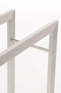 New Keri Stainless Steel Firewood Rack - Handcrafted, Durable, Modern Design (25x80x100 cm) Tilbehør Til Brændeovne & Pejse