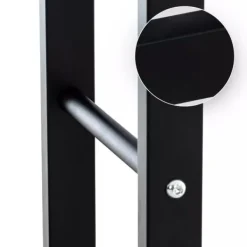 Tilbehør Til Brændeovne & Pejse^Keri V2 Firewood Rack - Black Metal, 25x60x100 cm