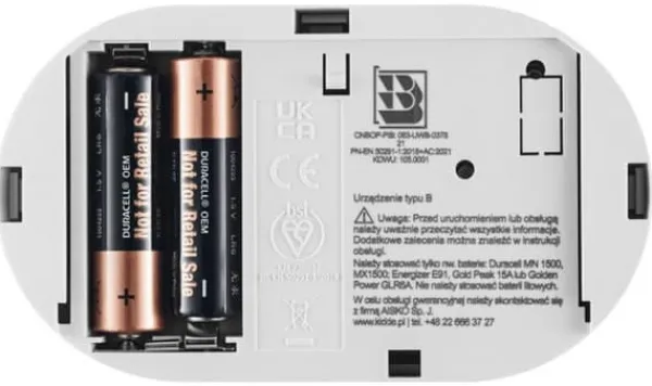 Røg- & Kulmonoxiddetektorer^Kidde K5DCO DPM Kuliltesensor med LCD-skærm