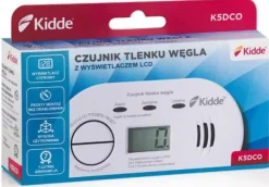 Røg- & Kulmonoxiddetektorer^Kidde K5DCO DPM Kuliltesensor med LCD-skærm