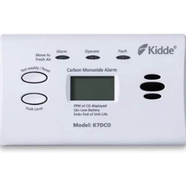 New Kidde K7DCO kulilmonoxidalarm med digitalt display Røg- & Kulmonoxiddetektorer