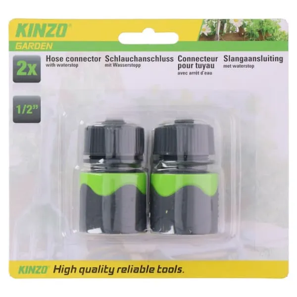 Sale Kinzo - 1/2 "Garden Hose Connector Set (2 pcs.) Vanding