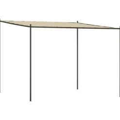 Outlet Klassisk pavillon 3x3 m - Vandafvisende polyester med stålstel | Farve: Beige | Størrelse: 3x3 m Buer, Spalier, Lysthuse Uden Tag