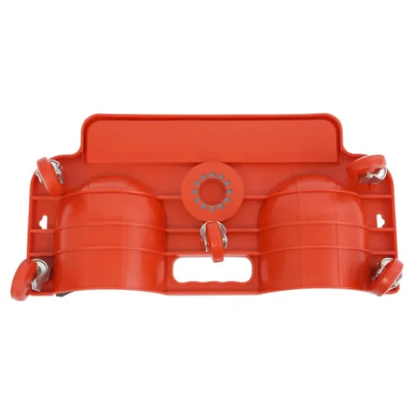 Discount Knævogn - Rullende knæpude med 5 svingbare hjul - Max 100 kg - 51×14 cm - Plast - Rød Støtte Med Hjul, Sæder & Knæbeskyttelse Til Havepleje