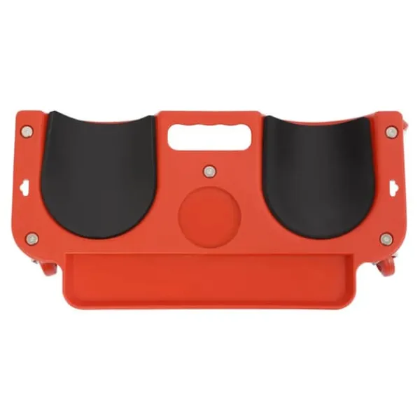 Discount Knævogn - Rullende knæpude med 5 svingbare hjul - Max 100 kg - 51×14 cm - Plast - Rød Støtte Med Hjul, Sæder & Knæbeskyttelse Til Havepleje
