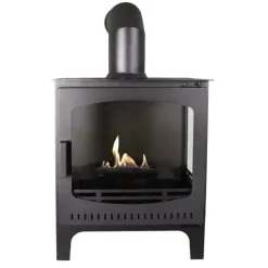 Best Komfur bioethanol komfur - Fritstående model pejs af metal og glas - Opvarmning 2,5 KW Pejse