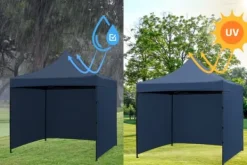 Telte & Lysthuse^Kommercielt selvsamlende havepavillontelt campingpavillon 3x3 m